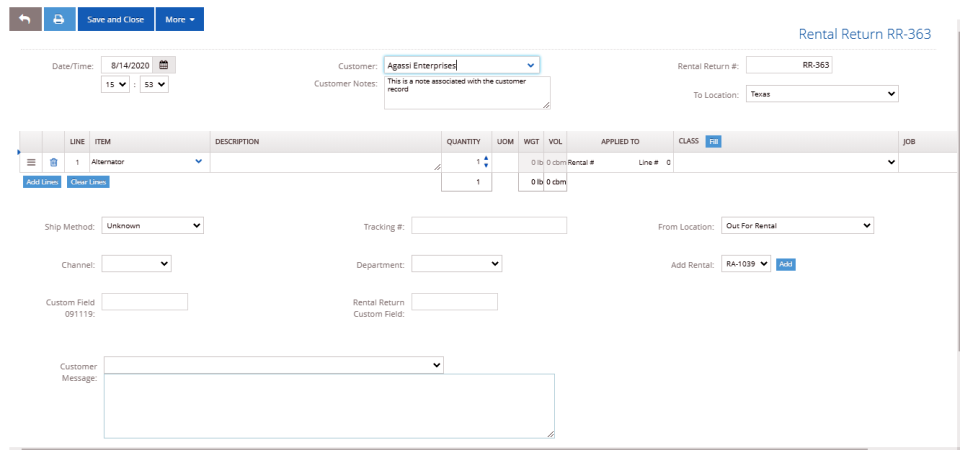 screenshot of SOS Inventory